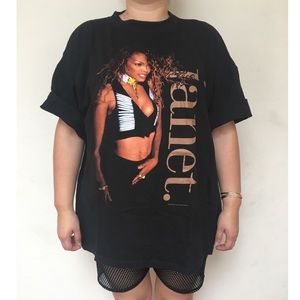 Vintage 90’s Janet Jackson print tee UNISEX